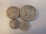 Lot of 4 Silver US Coins