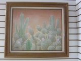 Original Cacti Wall Art Signed by Artist