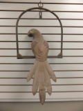 Hanging Metal Bird Sculpture