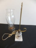 Vintage Marble-Base Electric Lamp