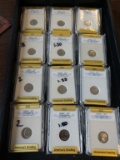 Lot of 12 SGS graded dime coin slabs 2005-2006