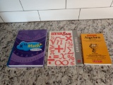 3 math workbooks for home school or tutoring