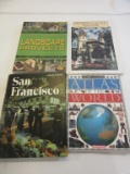 Lot of 4 Books, Incl. Atlas of the World