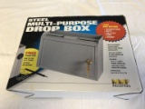 Steel Multi-Purpose Drop Box with Key NEW