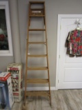 7.5ft Tall Wooden Werner Ladder