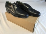 Saxone Leighton Mens Leather Black Shoes Size 7.5