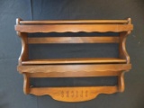 Wooden Wall-Mounted Spice Rack