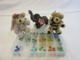 Lot of Ty Elephant, 2 Boyd's Bears and Marbles