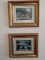 Set of framed scenic art prints each 8x10