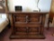 Traditional wood two drawer end table