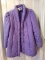 Ladies purple cold weather coat by At Ease Sz L