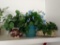 Lot of 3 artificial plants in pretty containers