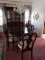 Traditional dining room table w/2 leafs 6 chairs