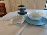 Lot of Pyrex, Corelle, and Royal Norfolk items