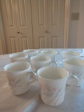 Set of 8 Corning coffee cups