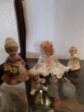 Lot of 4 girl children figurine miniatures
