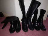 Lot of 3 black women's boots Szs 6.5 & 7