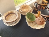 Lot of 9 Decorative Baskets