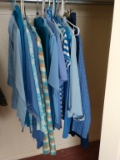 Lot of 20 blue women's clothing pieces L&XL