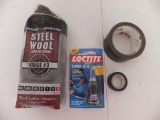 Lot of Steel Wool, Super Glue, and Tape