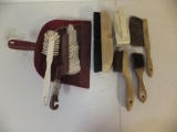 Lot of 7 Brushes and Dustpan