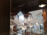 6 crystal champagne or dessert glasses Lenox USA