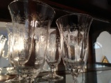 8 crystal water glasses Lenox USA