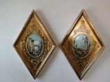 Vintage hand made wall art made in Italy