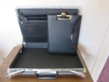 Vintage Hard Shell Briefcase with Notebook