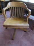 Vintage Sike's Wood Office Chair