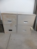 Lot of 2 Two drawer File cabinets