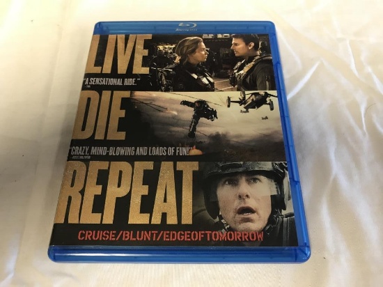 LIVE DIE REPEAT Tom Cruise BLU-RAY & DVD Movie