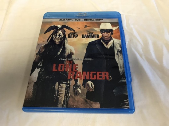 LONE RANGER Johnny Depp BLU-RAY DVD Disney Movie