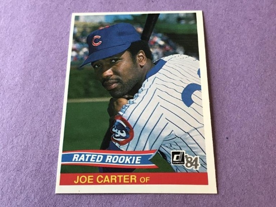 JOE CARTER Cubs 1984 Donruss ROOKIE Card