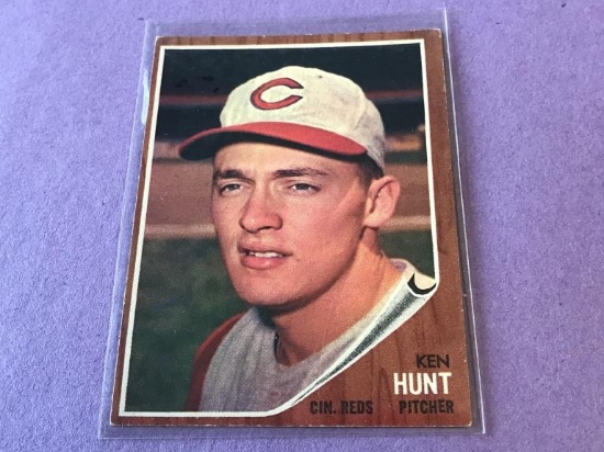 KEN HUNT Reds 1962 Topps Baseball Card #264