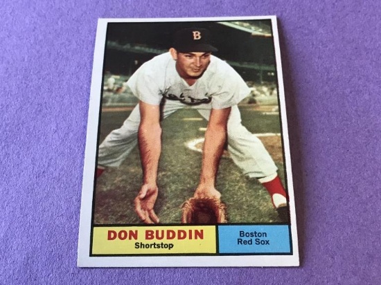 DON BUDDIN Red Sox 1961 Topps Baseball Card #99