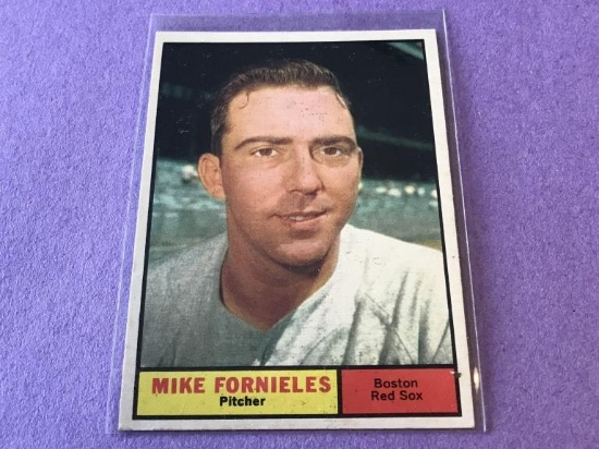 MIKE FORNIELES Red Sox 1961 Topps Baseball Card