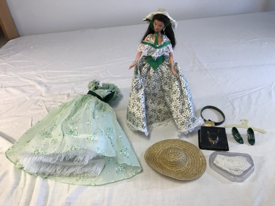 Gone With The Wind Barbie Doll with Extra Clothing