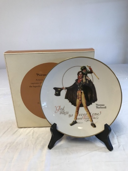 Norman Rockwell  Charles Dickens Tiny Tim Plate