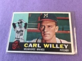 CARL WILLEY Braves 1960 Topps Baseball Card #107
