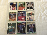 TIM RAINES Lot of 9 Baseball Cards