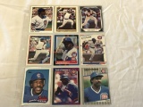 ANDRE DAWSON Lot of 9 Baseball Cards