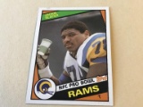 JACKIE SLATER Rams 1984 Topps Football ROOKIE Card