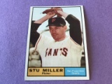 STU MILLER Giants 1961 Topps Baseball Card #72