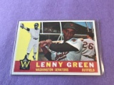 LENNY GREEN Senators 1960 Topps Baseball Card #99