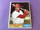 RUBEN AMARO Phillies 1961 Topps Baseball Card #103