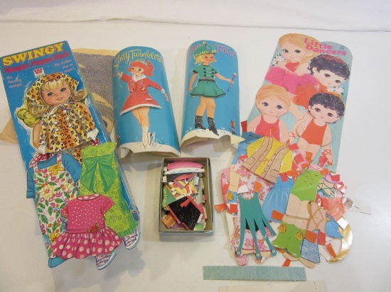 Vintage Paper Doll Sets Including Outfits