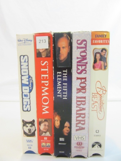 Lot of 5 VHS Movies, Incl. Step Mom