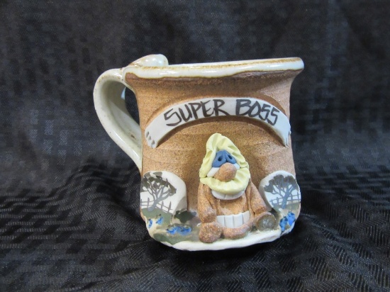 Unique Super Boss Stone Ware Coffee Mug