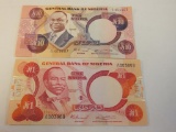 Lot of 2 Nigerian Currency Notes